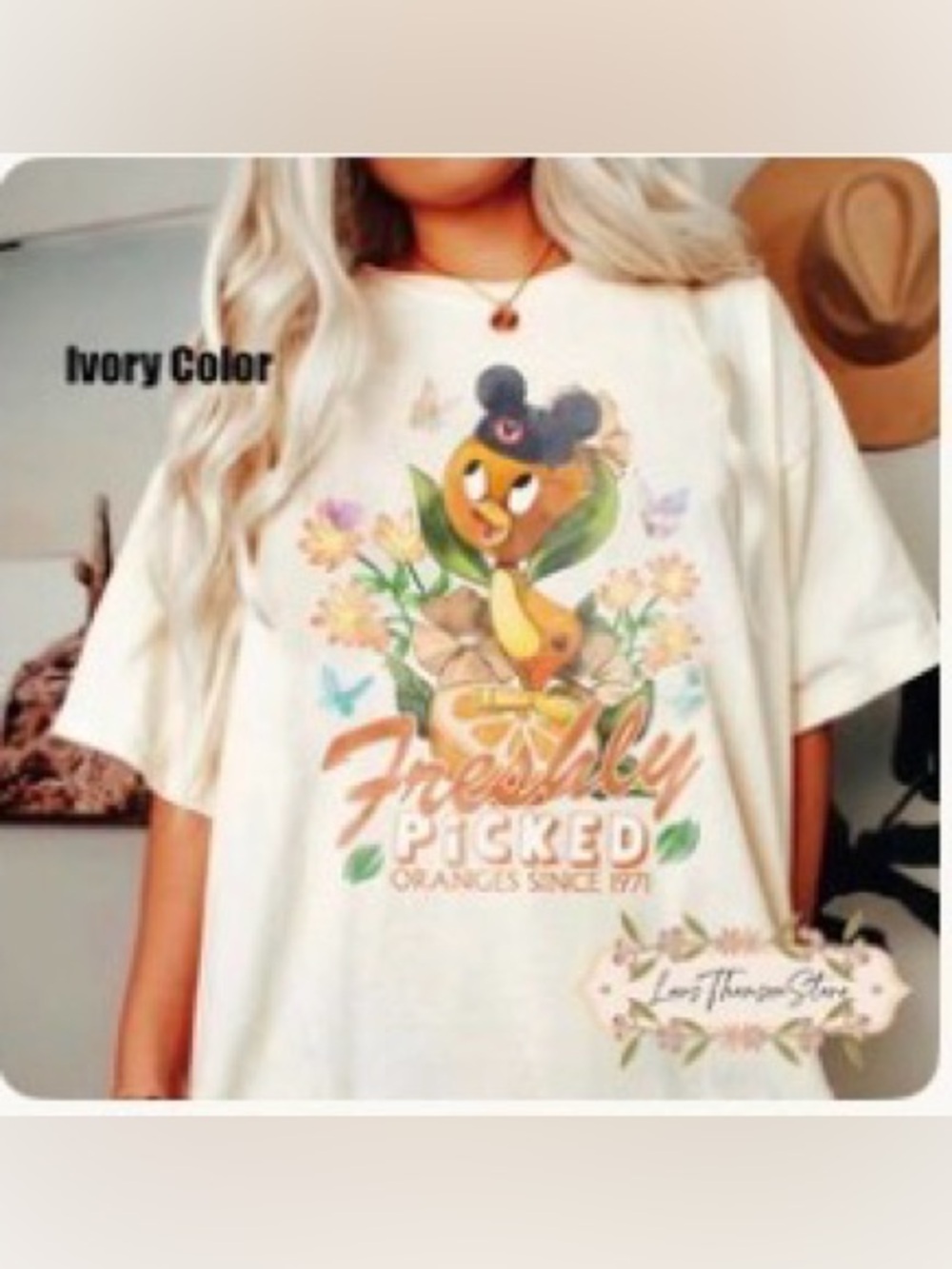 Disney Orange Bird Freshly Picked Ivory Graphic Tee 2XL